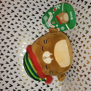 Brand new Squishmallows Bruce the Walrus Christmas plush pillow